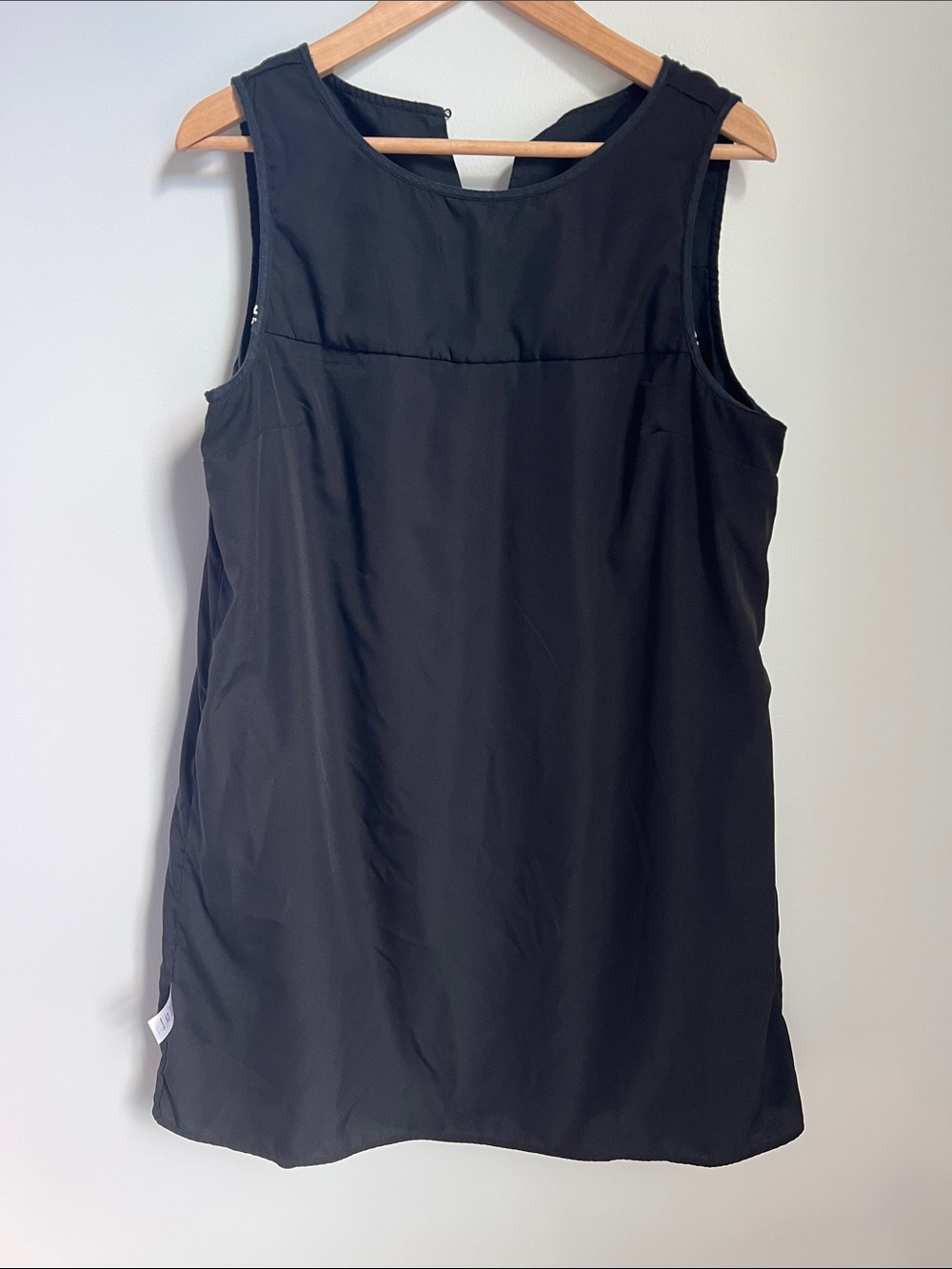 J. Crew | Black Sleeveless Dress with White Floral Embroidery Size L - Picture 12 of 17
